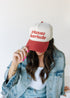 Arkansas 3D Script Canvas Trucker Hat